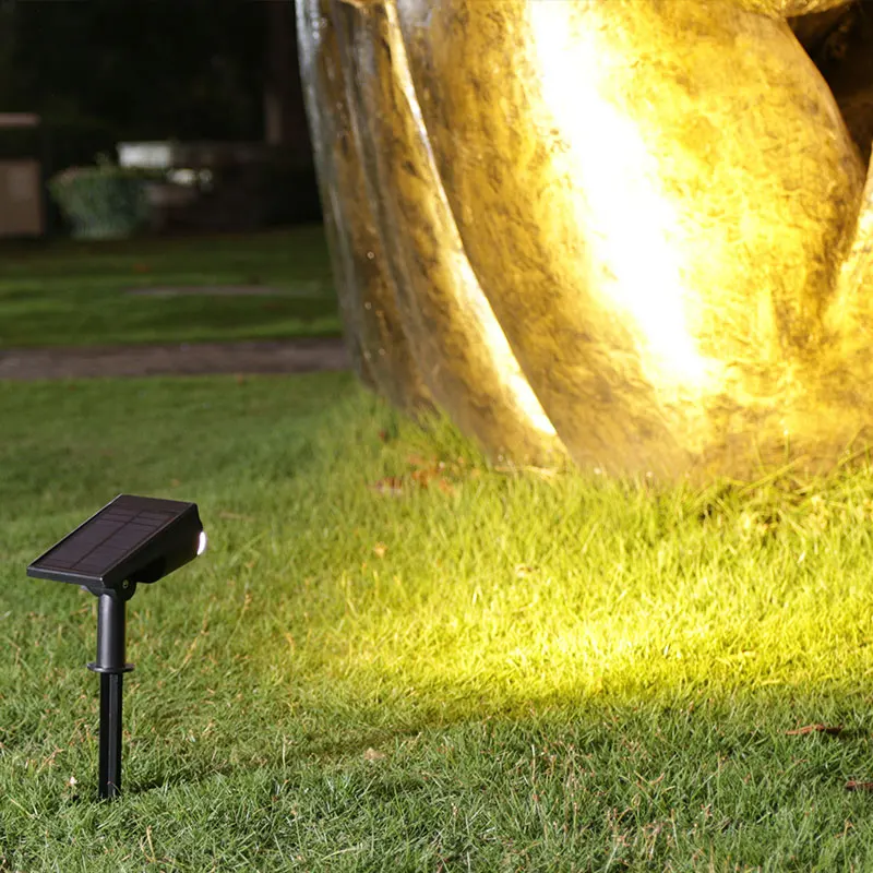 2/7 LED Solar Outdoor Spotlights,150° Adjustable Wall Lamp, Waterproof Lawn Lights for Garden Patio Yard Backyard Camping Decor
