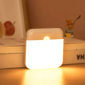 LED Night Light, Human Motion Sensor Lamp USB C Rechargeable Closet Light, Wireless LED Wall lamp For Stairs Closet Kitchen Bed
